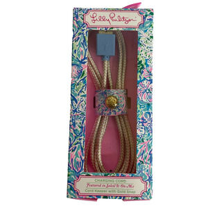 Lilly Pulitzer Phone Charging Cord 5’ Soliel It On Me 8 Pin To USB 2.0